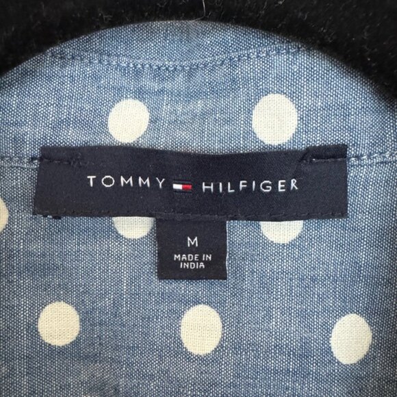 Tommy Hilfiger polka Dot Denim Shirt - Picture 2 of 3